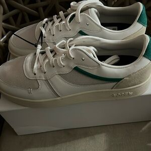 COPY - New Label GT Retro Low White/Green Leather Sneakers M13/W14.5 $130 NWT U…